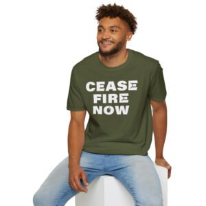 Ceasefire Now: Unisex T-Shirt (Front & Back)